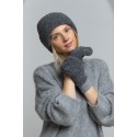 „Boucle“ audinio kepurė, pilkos spalvos
