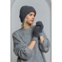 „Boucle“ audinio kepurė, pilkos spalvos
