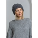 „Boucle“ audinio kepurė, pilkos spalvos
