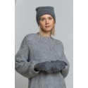 Ilgo plauko kepurė Zuniga, tamsiai pilkos spalvos