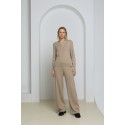 Laisvalaikio kelnės Willa, smėlio spalvos