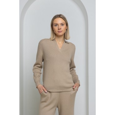 Laisvalaikio palaidinė Aranda, smėlio spalvos