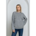 Ilgo plauko megztinis Clotilde, šviesiai pilkos spalvos