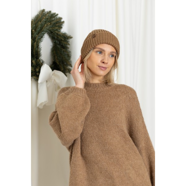 Minimalistinio dizaino kepurė Parez, kupranugario spalvos