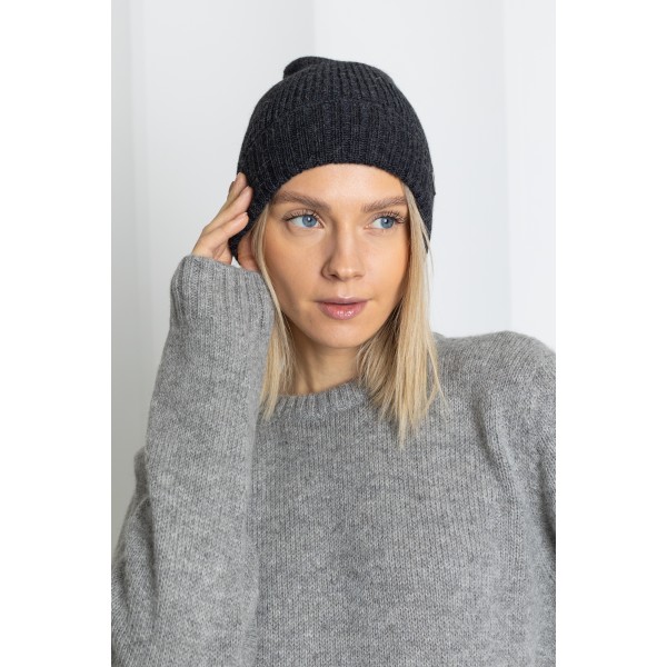 Klasikinio dizaino kepurė Lozano, tamsiai pilkos spalvos