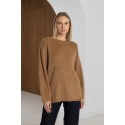 Ilgo plauko megztinis Clotilde, kupranugario spalvos