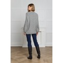 Megztinis pūstomis rankovėmis Stella, šviesiai pilkos spalvos