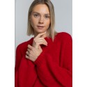 Megztinis pūstomis rankovėmis Stella, raudonos spalvos
