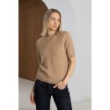 Megztinis trumpomis rankovėmis Fadila, smėlio spalvos