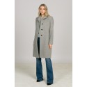 Alpakos vilnos paltas Somar, pilkos spalvos
