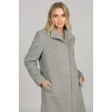 Alpakos vilnos paltas Somar, pilkos spalvos