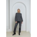 Megztinis pūstomis rankovėmis Stella, grafito spalvos