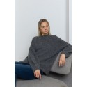 Megztinis pūstomis rankovėmis Stella, grafito spalvos