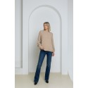 Megztinis pūstomis rankovėmis Stella, smėlio spalvos