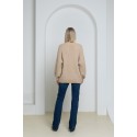 Megztinis pūstomis rankovėmis Stella, smėlio spalvos
