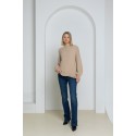 Megztinis pūstomis rankovėmis Stella, smėlio spalvos