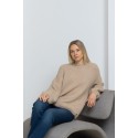 Megztinis pūstomis rankovėmis Stella, smėlio spalvos